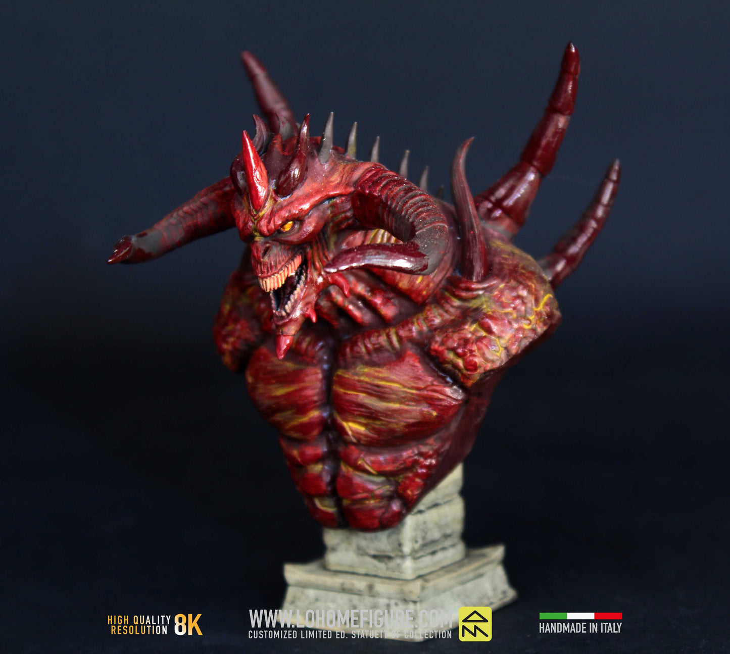 Diablo 4 Figure, statua da collezione di Mephisto personaggio di Diablo, Action Figure di Diablo Mephisto Figurine, 12k Made in Italy