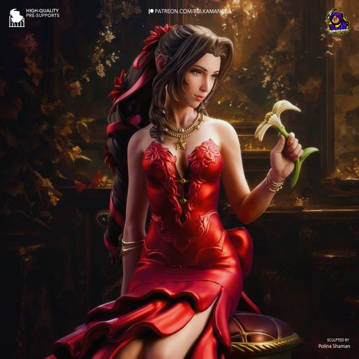 Aerith in Red Dress Final Fantasy VII statua da collezione IceBreaker Series