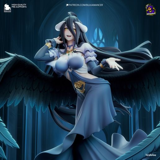 Albedo Overlord statua da collezione IceBreaker Series