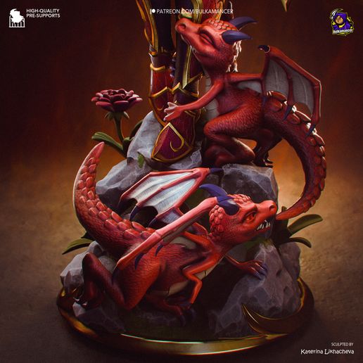 Alexstrasza World of Warcraft statua da collezione IceBreaker Series