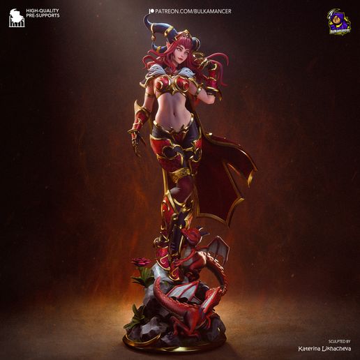 Alexstrasza World of Warcraft statua da collezione IceBreaker Series