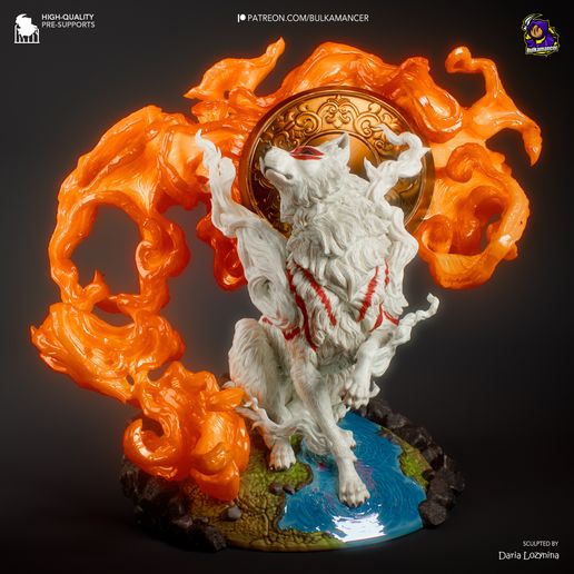Amaterasu Okami statua da collezione IceBreaker Series