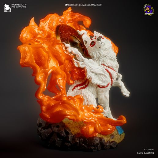Amaterasu Okami statua da collezione IceBreaker Series
