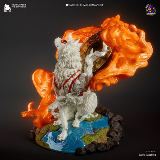 Amaterasu Okami statua da collezione IceBreaker Series