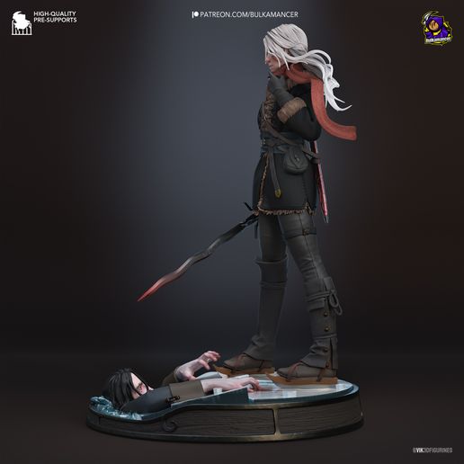 Ciri The Witcher statua da collezione IceBreaker Series