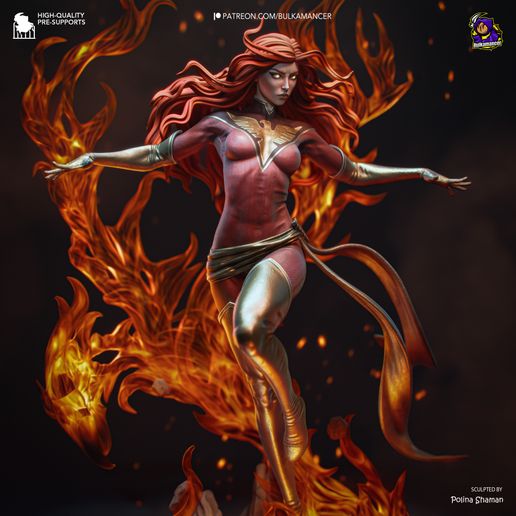 Dark Phoenix Marvel statua da collezione IceBreaker Series