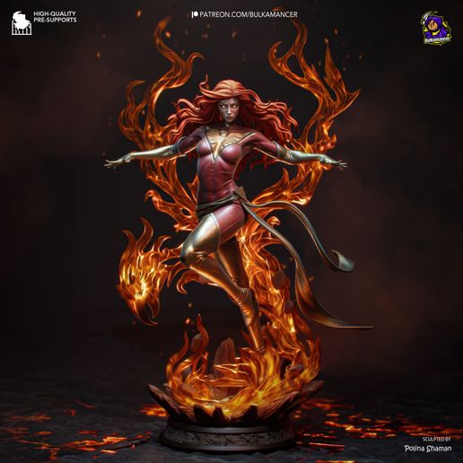 Dark Phoenix Marvel statua da collezione IceBreaker Series