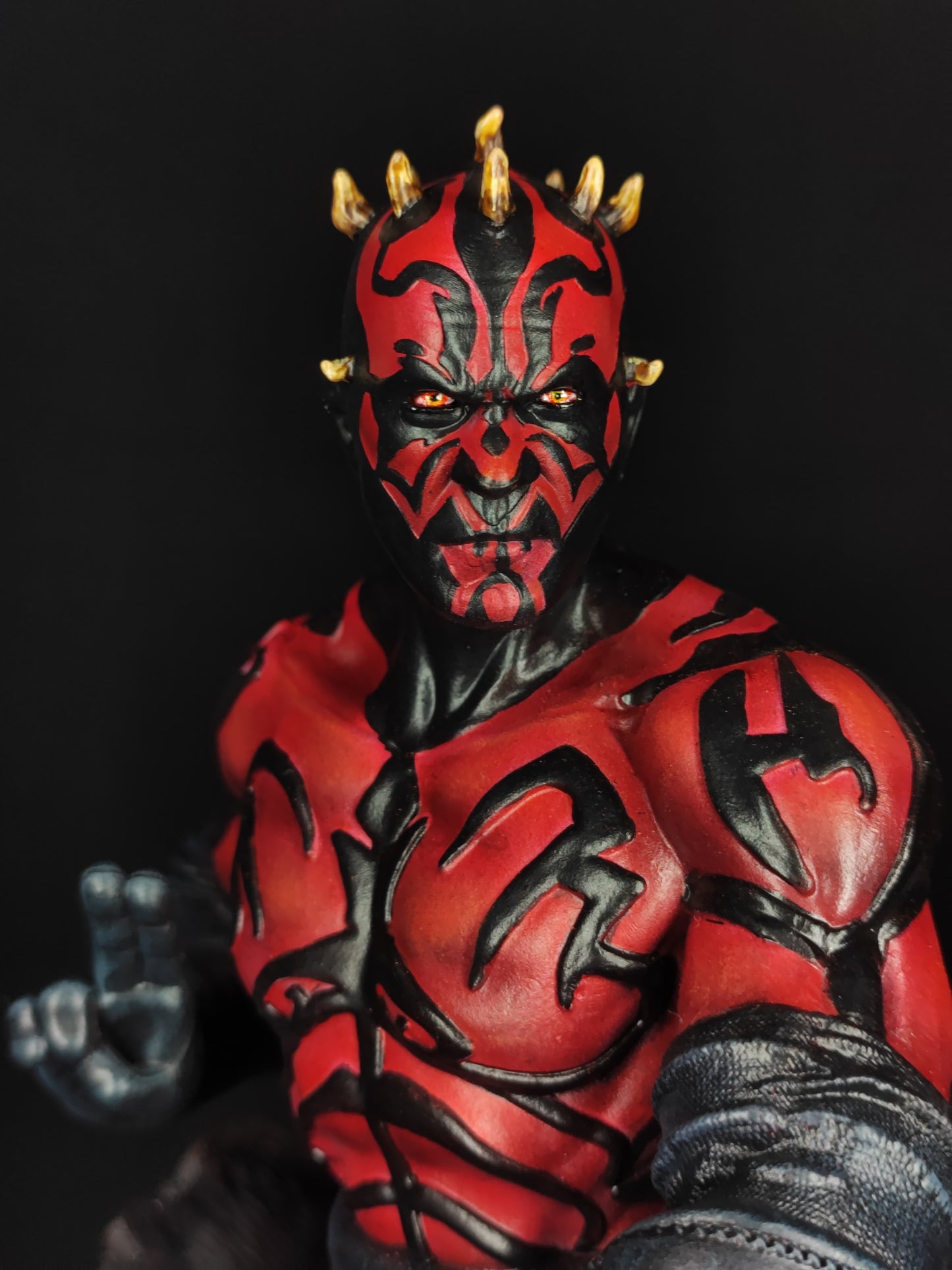 Action Figure Darth Maul, Statua Darth Maul da 32 cm, Darth Maul statua da collezione, dettagli incredibili, Action Figure esclusiva Made in Italy