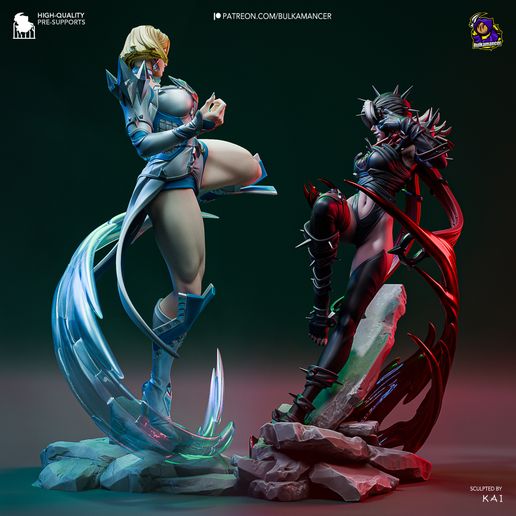 Emma Frost vs Malice Marvel Rivals statua da collezione IceBreaker Series