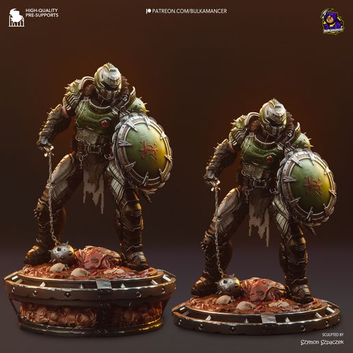 Doom Slayer Doom: Dark Ages statua da collezione IceBreaker Series