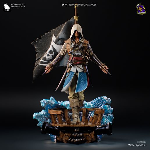 Edward Kenway Assassin's Creed: Black Flag statua da collezione IceBreaker Series