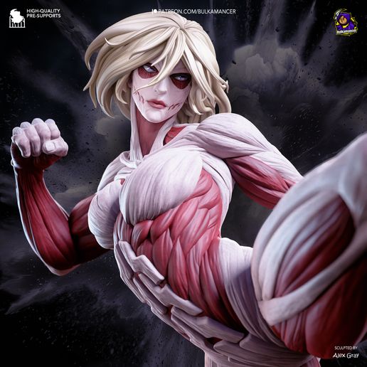 Female Titan Attack on Titan statua da collezione IceBreaker Series