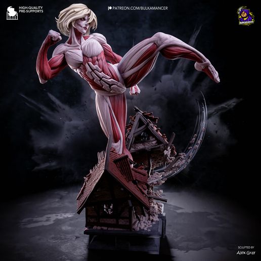 Female Titan Attack on Titan statua da collezione IceBreaker Series