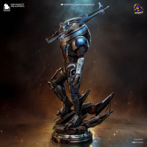 Garrus Mass Effect statua da collezione IceBreaker Series