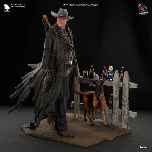 The Ghoul Fallout statua da collezione IceBreaker Series