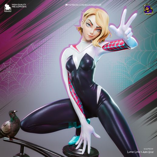 Gwen Spider-Man statua da collezione IceBreaker Series