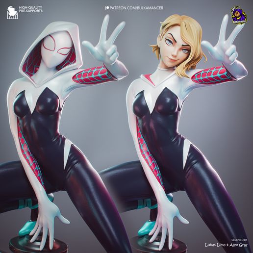 Gwen Spider-Man statua da collezione IceBreaker Series