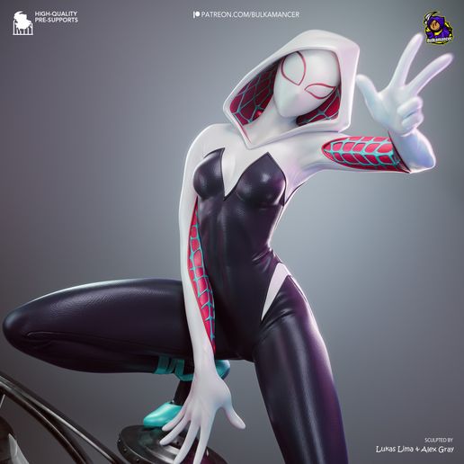 Gwen Spider-Man statua da collezione IceBreaker Series