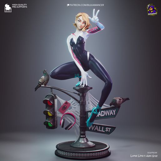 Gwen Spider-Man statua da collezione IceBreaker Series