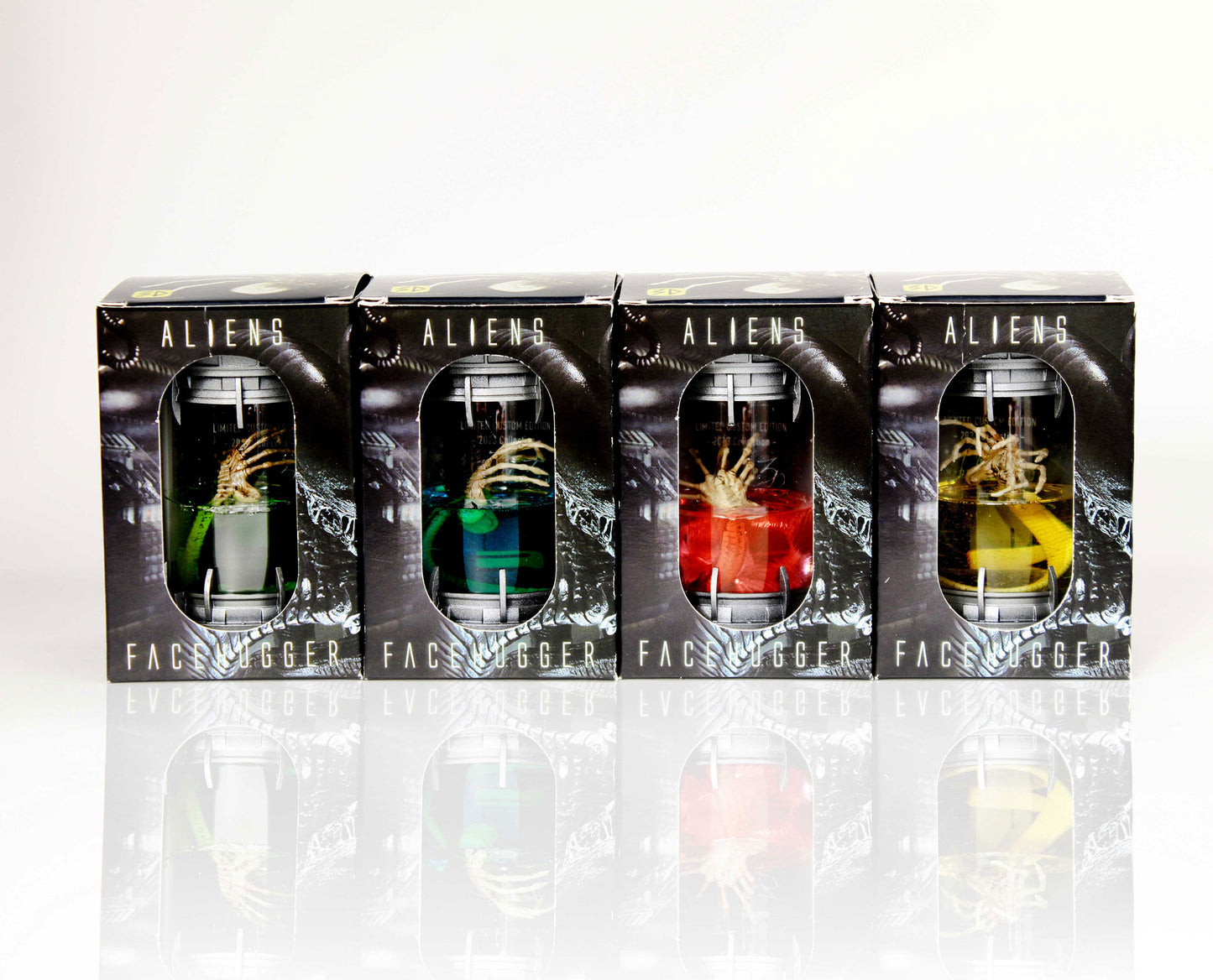 Alien FaceHugger Capsula Figure Collection - Capsula alien Action Figure con scatola e targa Limited Edition per collezionisti, idea regalo