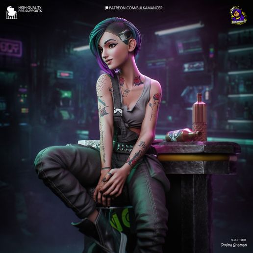 Judy Cyberpunk: Edgerunners statua da collezione IceBreaker Series