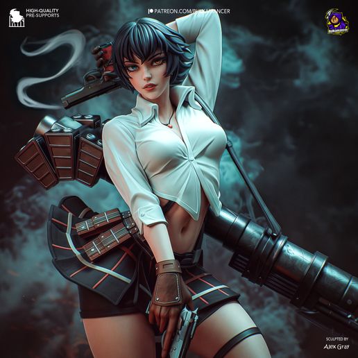 Lady Devil May Cry 3 statua da collezione IceBreaker Series