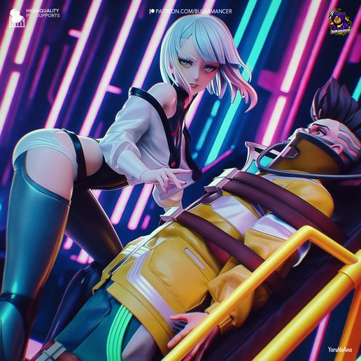 Lucy Cyberpunk: Edgerunners statua da collezione IceBreaker Series