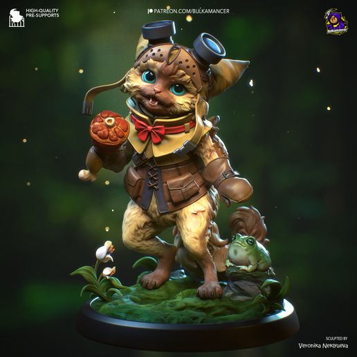 Palico and Toad Monster Hunter Wilds statua da collezione IceBreaker Series