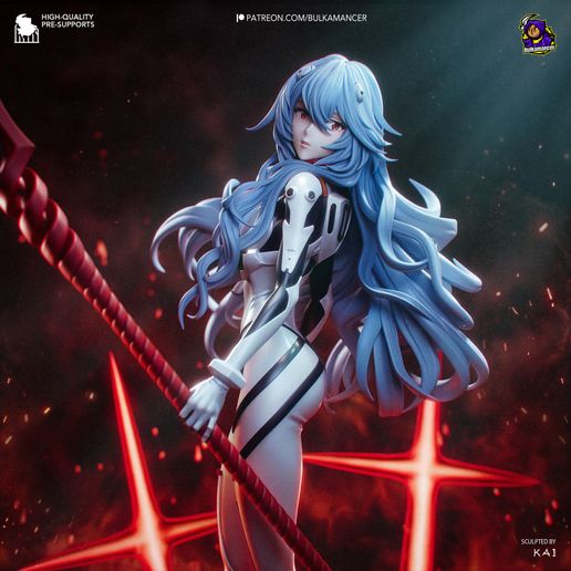 Ayanami Rei Asuka statua da collezione IceBreaker Series
