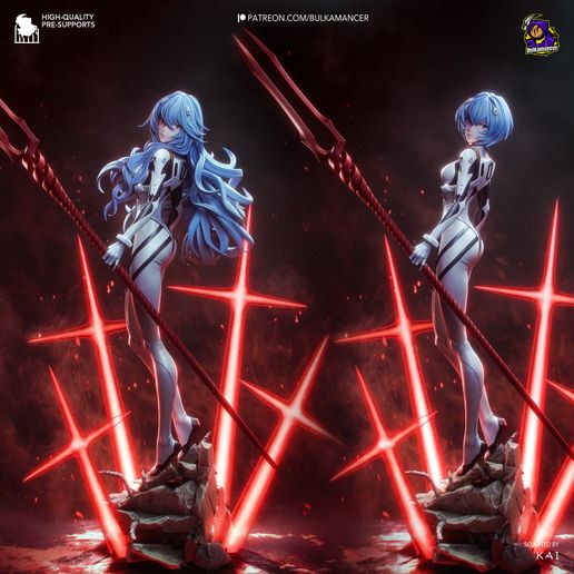 Ayanami Rei Asuka statua da collezione IceBreaker Series