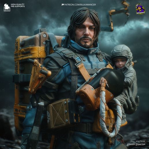 Sam Death Stranding 2 statua da collezione IceBreaker Series