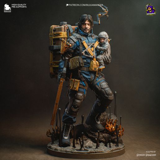 Sam Death Stranding 2 statua da collezione IceBreaker Series