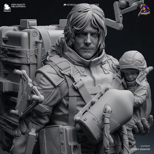 Sam Death Stranding 2 statua da collezione IceBreaker Series
