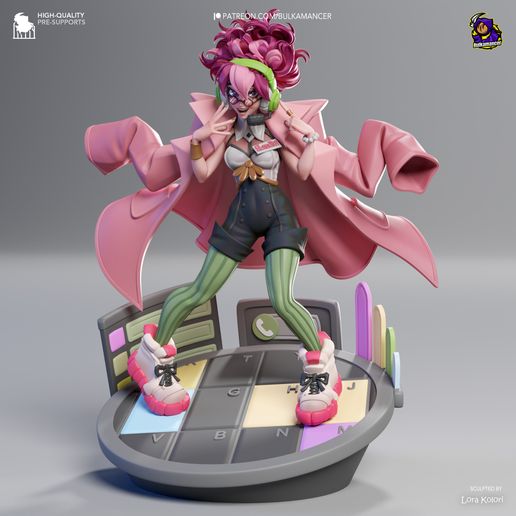 Scamellia Unbreadable statua da collezione IceBreaker Series