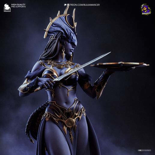 Shar Baldur's Gate 3 statua da collezione IceBreaker Series
