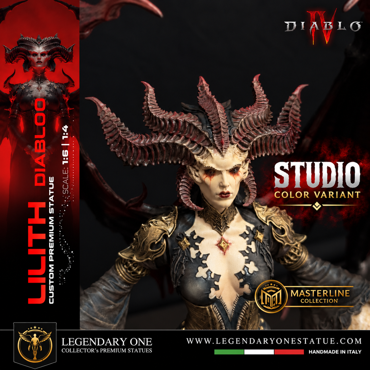 Lilith Statua da Collezione - Diablo IV Figure - Real Game Color - scala 1:6 / 1:4