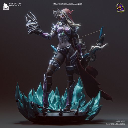 Sylvanas Windrunner World of Warcraft statua da collezione IceBreaker Series