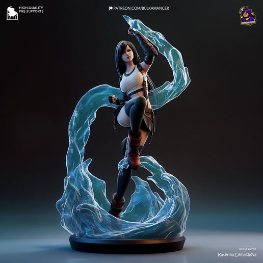 Tifa Lockhart Final Fantasy VII statua da collezione IceBreaker Series
