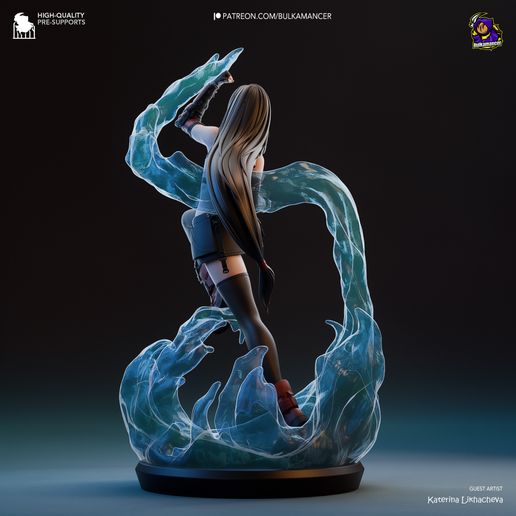 Tifa Lockhart Final Fantasy VII statua da collezione IceBreaker Series