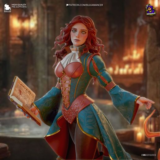 Triss Merigold The Witcher statua da collezione IceBreaker Series