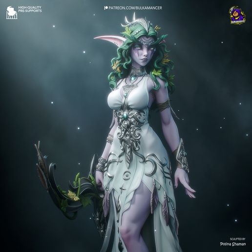Tyrande Whisperwind Warcraft statua da collezione IceBreaker Series