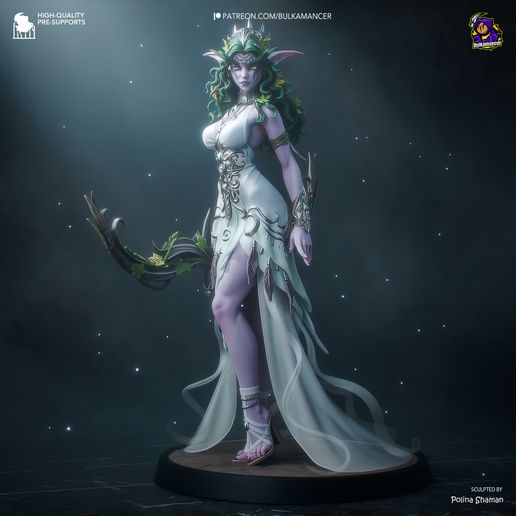 Tyrande Whisperwind Warcraft statua da collezione IceBreaker Series
