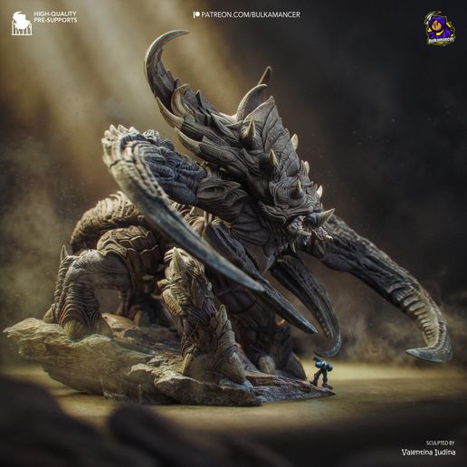 Ultralisk Sci-Fi statua da collezione IceBreaker Series
