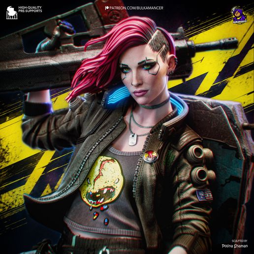 Valerie Cyberpunk: Edgerunners statua da collezione IceBreaker Series