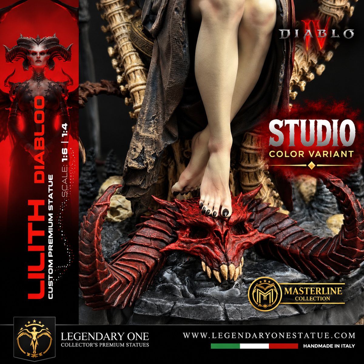 Lilith Statua da Collezione - Diablo IV Figure - Real Game Color - scala 1:6 / 1:4