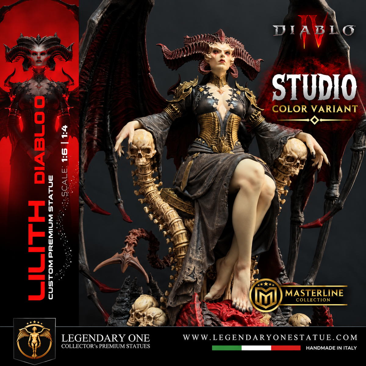 Lilith Statua da Collezione - Diablo IV Figure - Real Game Color - scala 1:6 / 1:4