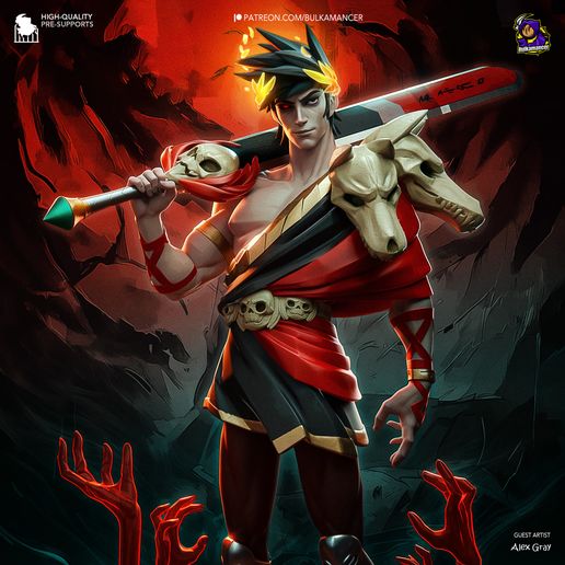 Zagreus Hades statua da collezione IceBreaker Series