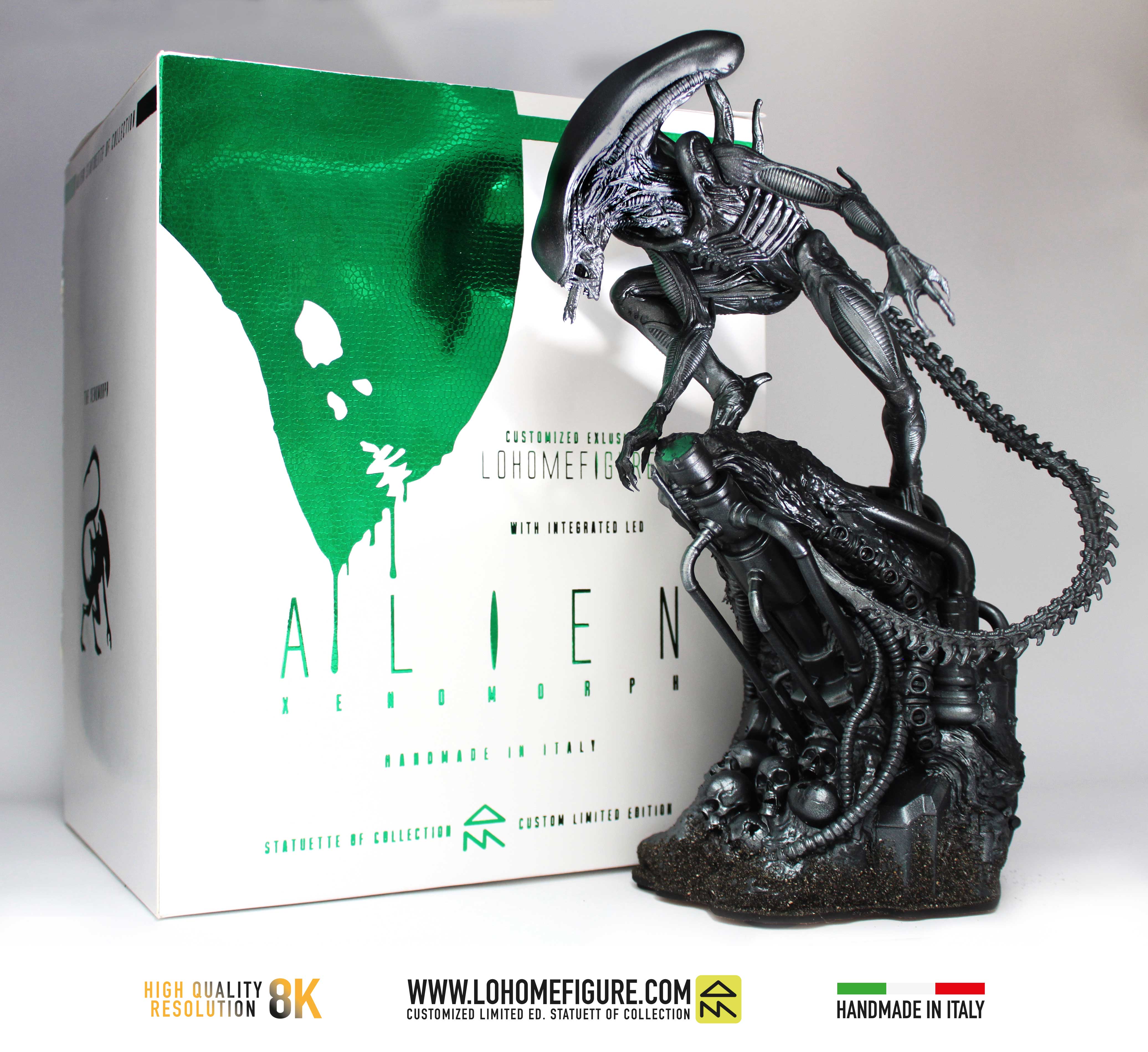 Large Alien Figure Alien Statua da collezione con LED - Alien Xenomorph Figure - scala 1 ...