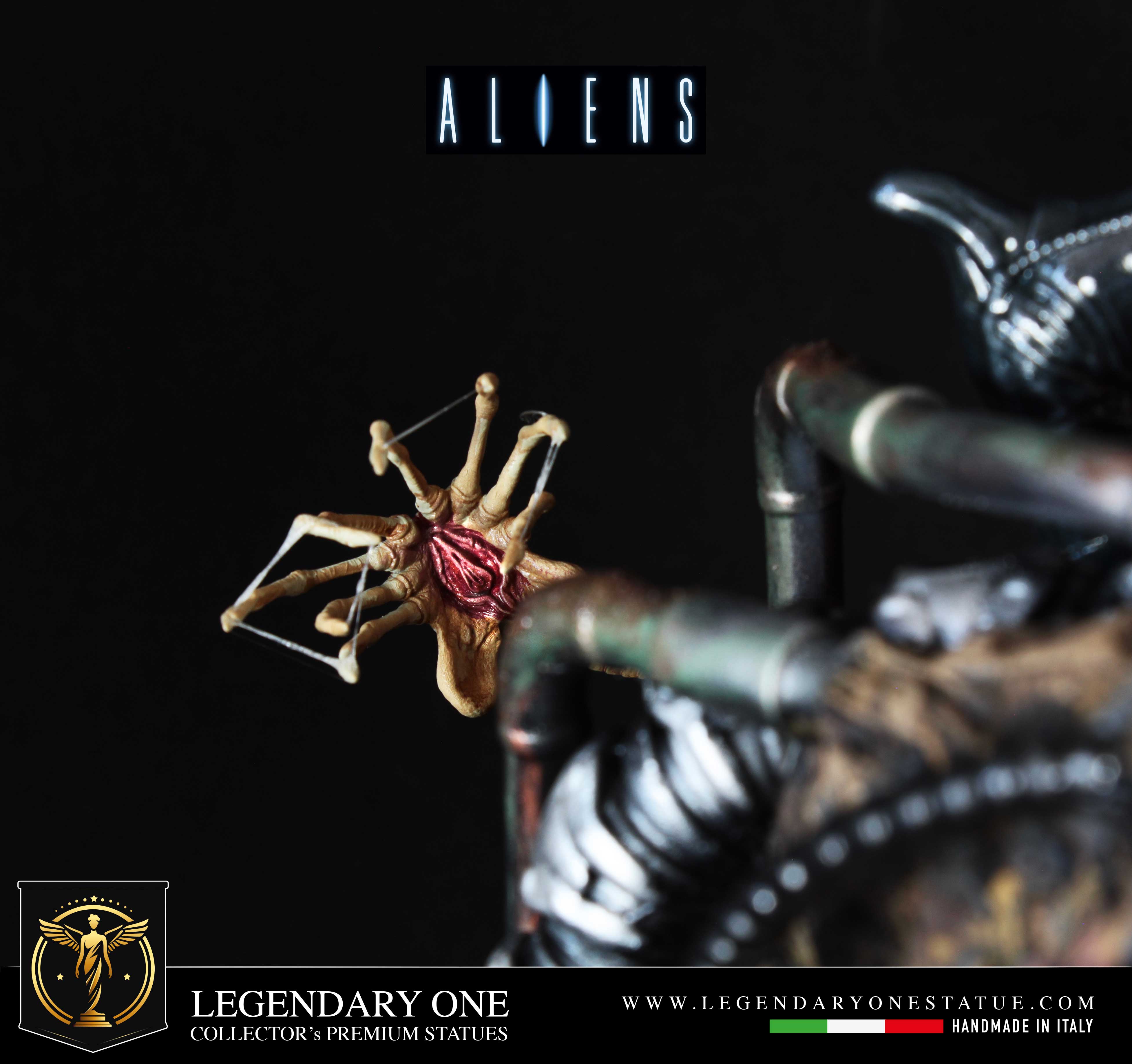 Alien Diorama con multi LED - Xenomorph Figure - Statua da collezione esclusiva Real Cinematic Color - Limited Edition