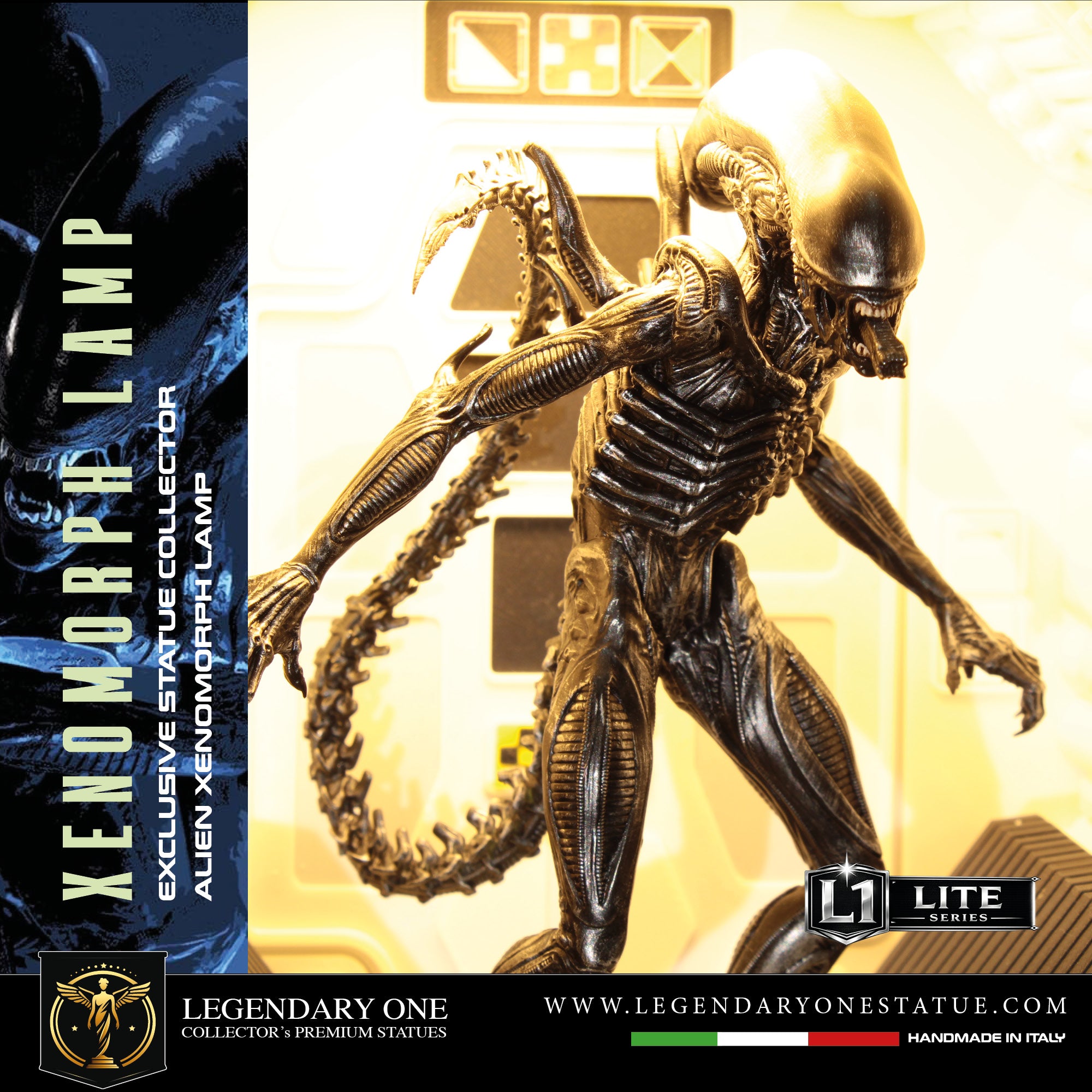 Alien Xenomorph LAMP Statua da collezione - Xenomorph Book-Nook Lamp - Special Gift